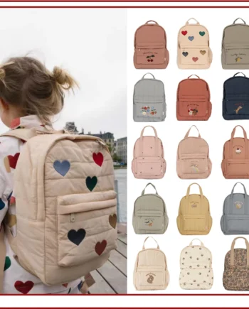 KS Brand Mommy Bag Travel Children Kid Cherry Backpack Primary Schoolbag Baby Waterproof Print Kindergarten Bags Boys Girls Gift
