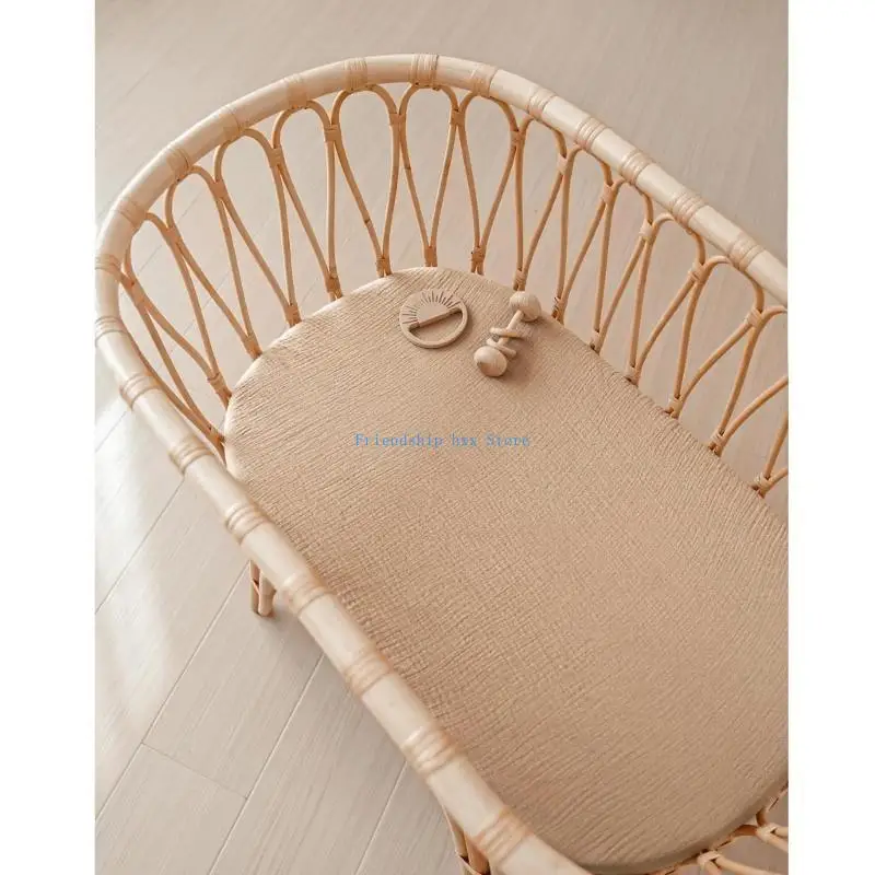 F1CB 1pc/2Pcs Bassinet Sheet for Newborns Baby Fitted Sheet Protective Sleeve Case