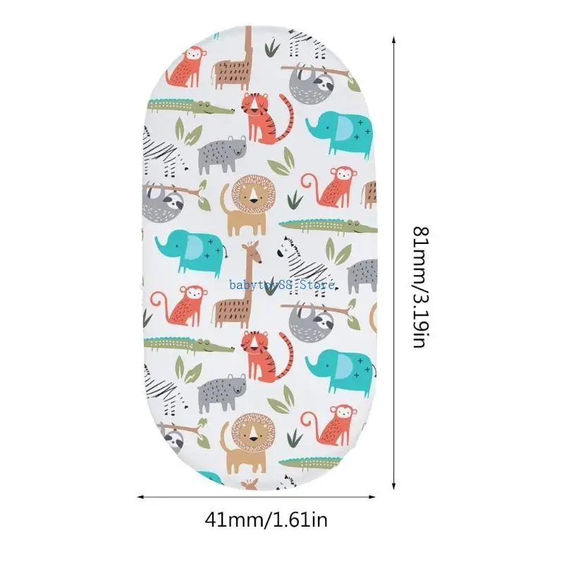 Y4UD Baby Fitted Bassinet Sheet Newborn Changing Pad Cover Soft Breathable Crib Fitted Floral Sheets Cradle Mattress Cover