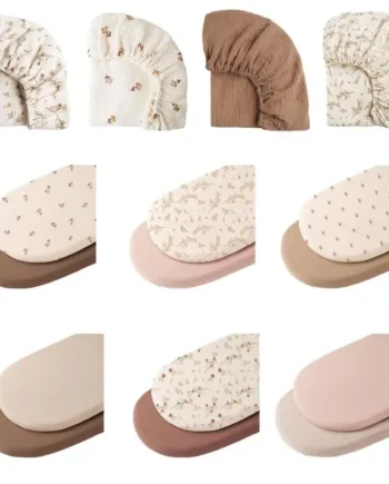 Newborns Bassinet Sheet for Infant Baby Fitted Sheet Protective Sleeve 1pc/2Pcs