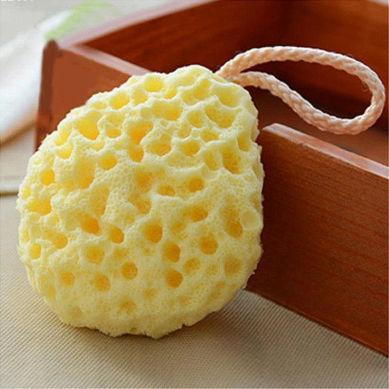 1PC Honeycomb Shape Newborn Baby Kids Bath Sponge Brushes Massage Baby Shower Exfoliating Body Face Cleaning Scrubber Newest