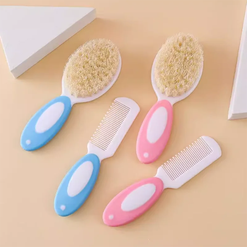 Baby Comb And Brush Care Set Soft PP Hair Comb for Infants Fetal Tinymus Cleaning Brush Baby Washing Tool