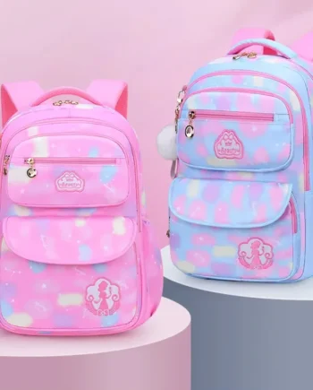 Children Girl Backpack School Bag Pink For Kid Child Teenage Schoolbag Primary Kawaii Cute Waterproof