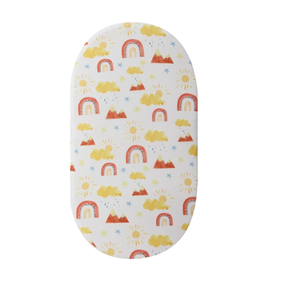 1pcs Breathable Soft Baby Bassinet Sheet Fitted Crib Mattress Cover for Newborn Infant Changing Pad Cover Nursery Cradle Sheet