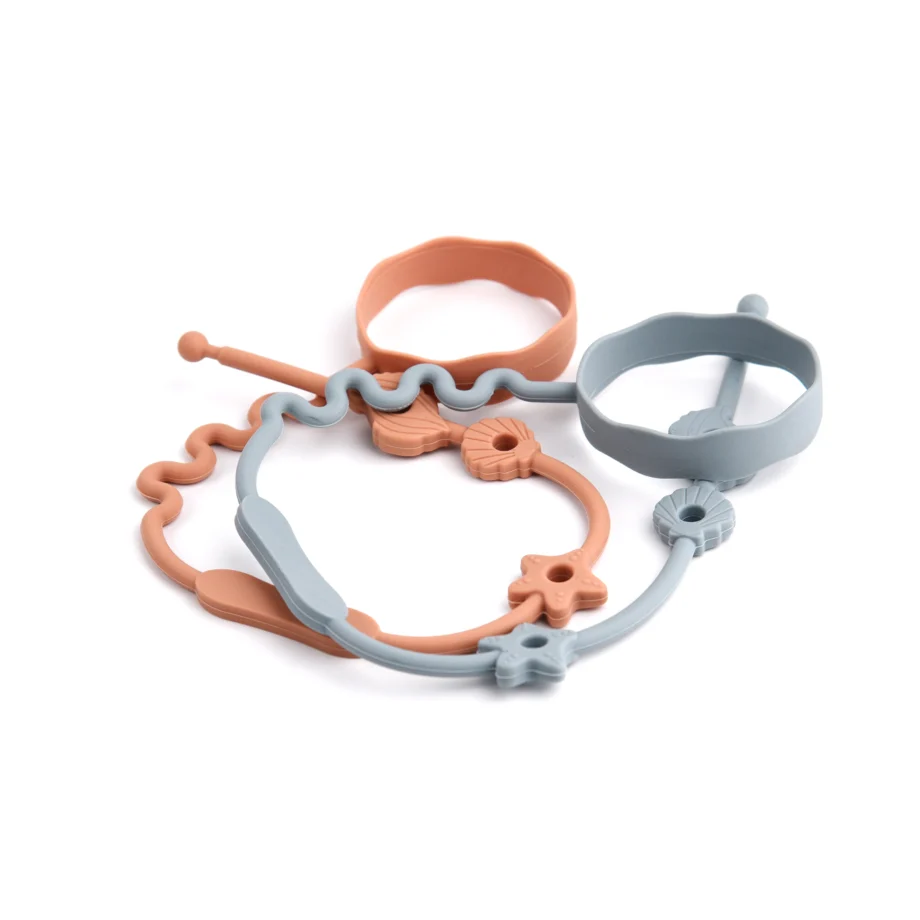 1PCS New Coming Food Grade Silicone Baby Bottle Chain Anti-Lost Chain Silicone Pacifier Clip Chain