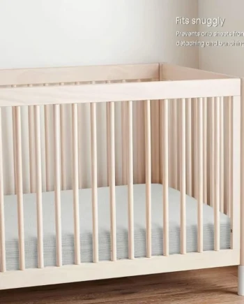 Baby Bed Fitted Sheet Mattress Protectors Cover Plain Color Protective Sleeve for Boy Girls Toddlers Essential Stuff