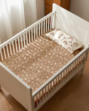 Kangobaby #My Soft Life# New Design 70% Bamboo 30% Cotton Baby Bed Sheet Newborn Crib Bedsheet Size 130x70x20cm