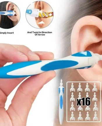 Ear Wax Remover Tool Ear Cleaner With Soft Silicone 16 Replacement Tips Simply To Grab Extract Earwax