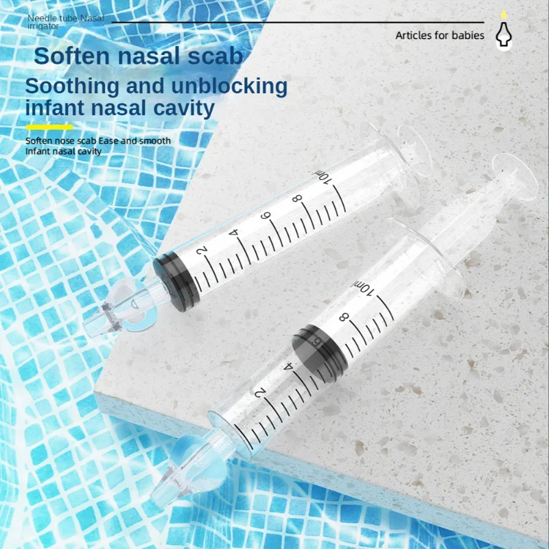 Needle Tube Nasal Aspirator Syringe Baby Nose Cleaner Baby Rhinitis Nasal Washer Reusable Nasal Irrigator Washing for Children