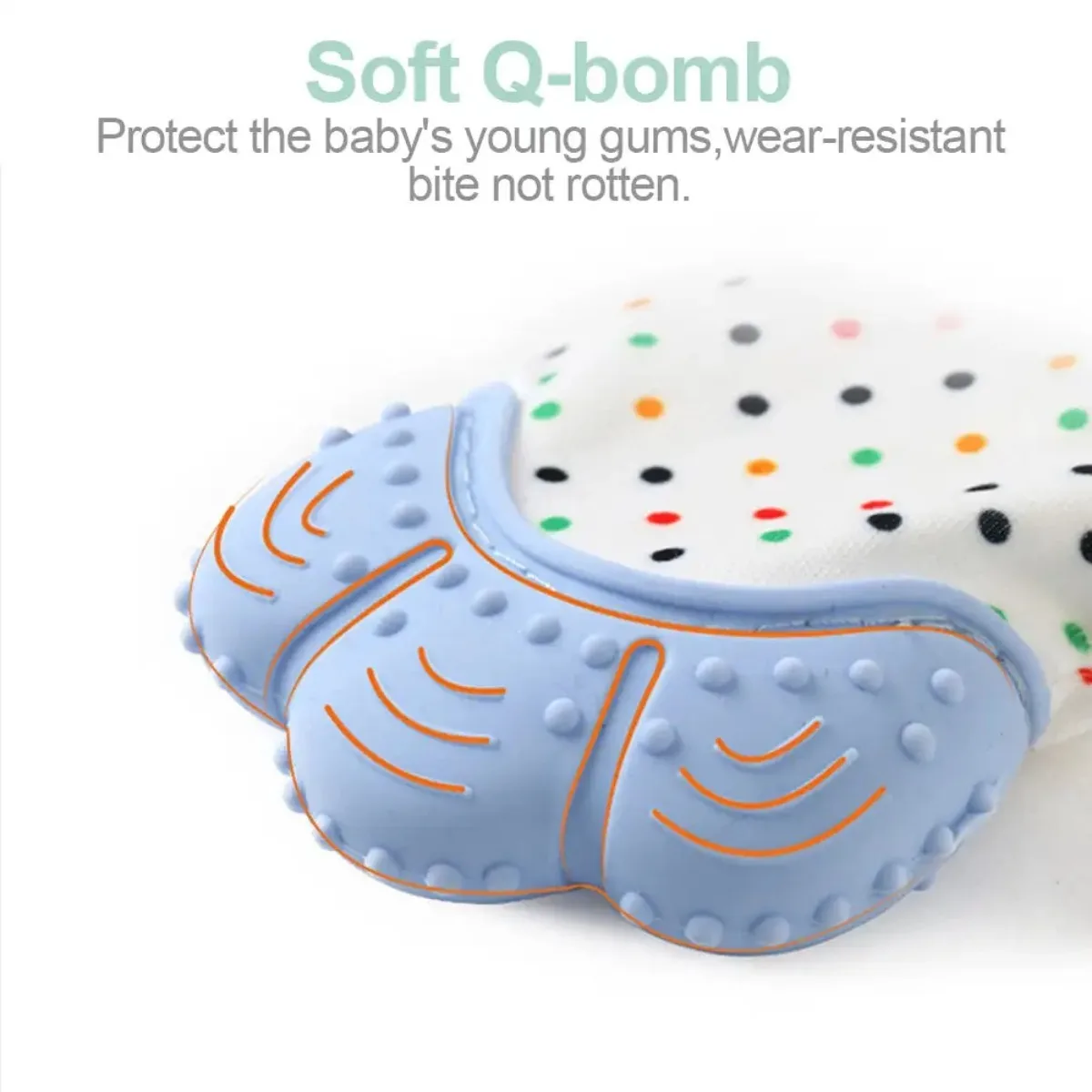 1 pcs Baby Hand-shaped Silicone Teal Bite Proof Gloves Children Scratch Proof Baby Tooth Toy Chew Wonder Baby Stop Eating Hands