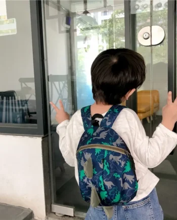 Boys and Girls Children's Backpack Nursery School Bag with Cartoon Dinosaur Backpack for Toddlers Children's Dual-Shoulder Bag