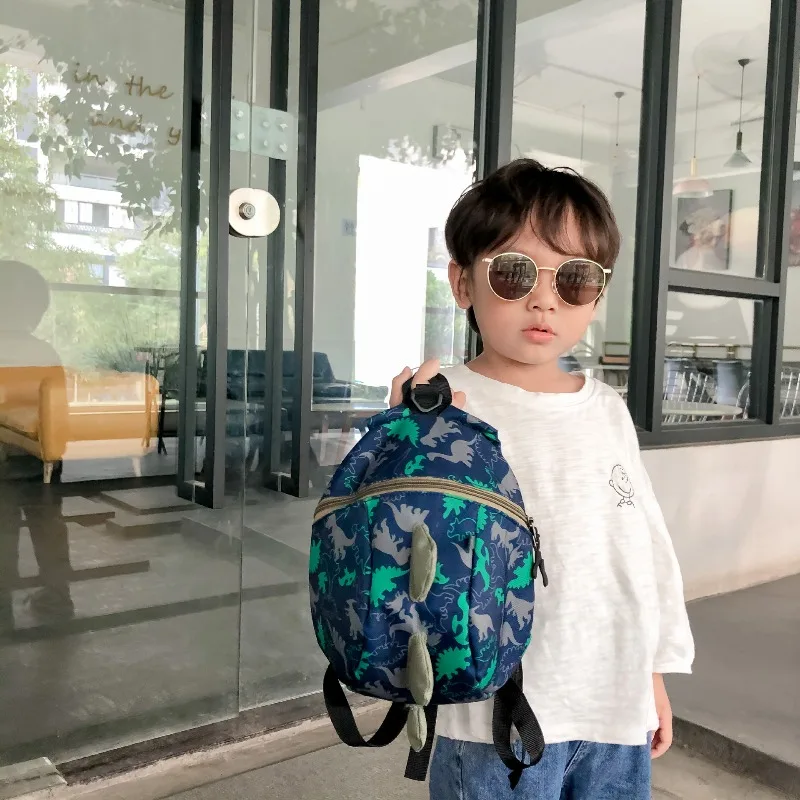 Boys and Girls Children's Backpack Nursery School Bag with Cartoon Dinosaur Backpack for Toddlers Children's Dual-Shoulder Bag