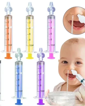 Needle Tube Baby Nasal Aspirator Syringe Baby Nose Cleaner Kids Rhinitis Nasal Washer Reusable Nasal Irrigator Washing for Child
