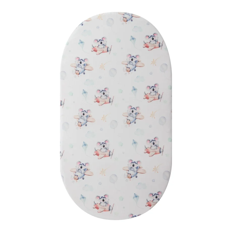 1pcs Breathable Soft Baby Bassinet Sheet Fitted Crib Mattress Cover for Newborn Infant Changing Pad Cover Nursery Cradle Sheet