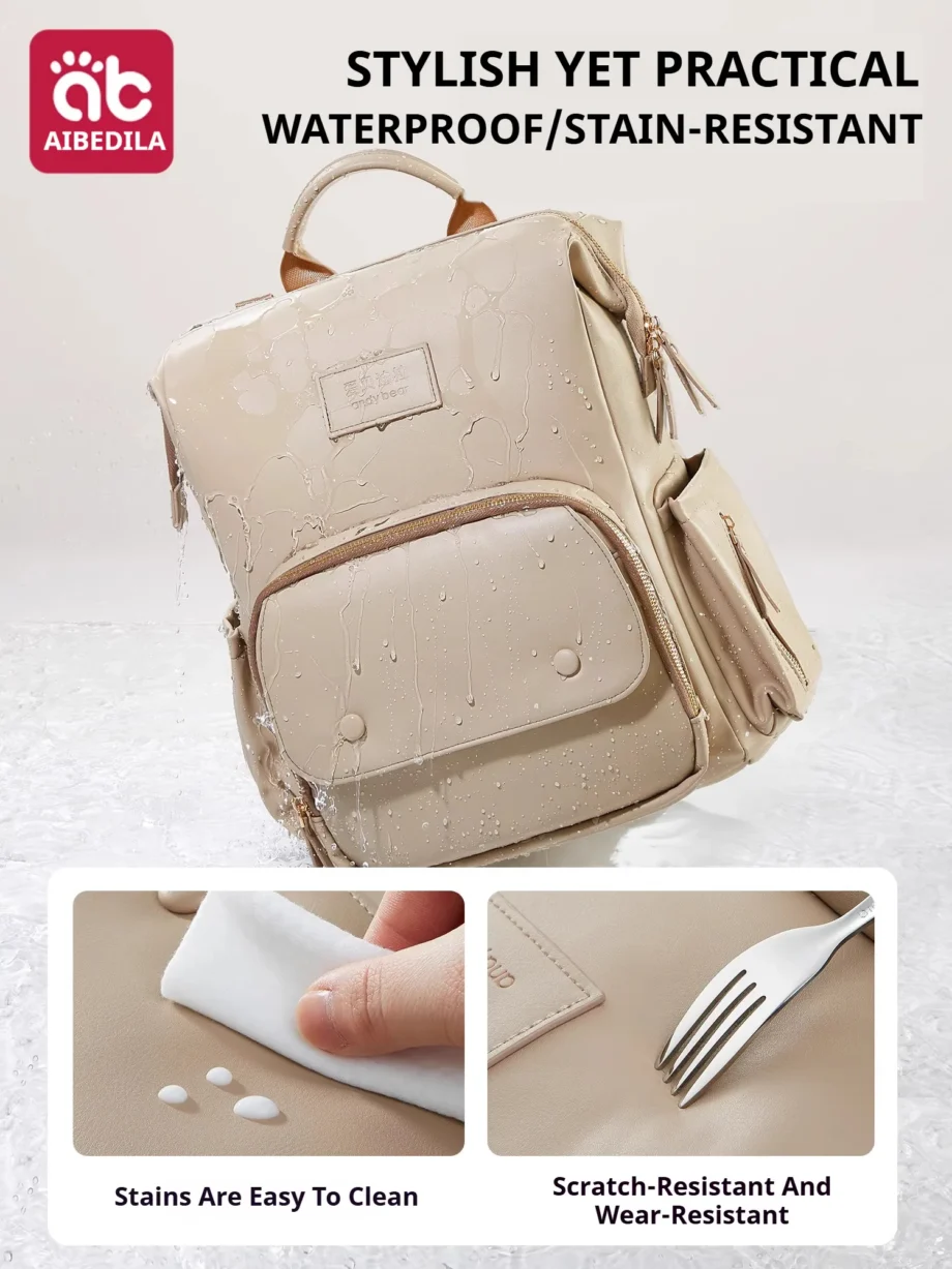 AIBEDILA Diaper Bag Backpack Women's Bag Backpack Baby Diaper Bag Maternity Backpack Kit Large Capacity Partition Shoulder Bag