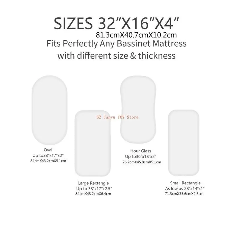 96GC Solid/Printed Breathable Crib Fitted Sheets Cradles Mattress Cover Baby Bed Case