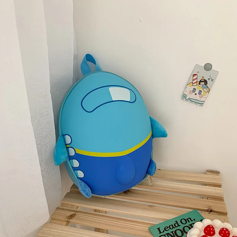 Kindergarten Cartoon Color School Bag Fashionable Eggshell Shape Backpack Lightweight And Large-Capacity Children's Backpack