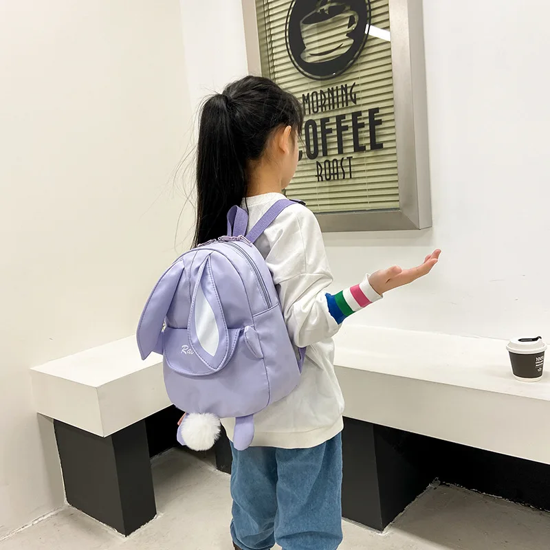 New Cartoon Cute School Bag Children's Bunny Backpack Korean Version Of The Children's Lightweight Backpack For Kindergarten