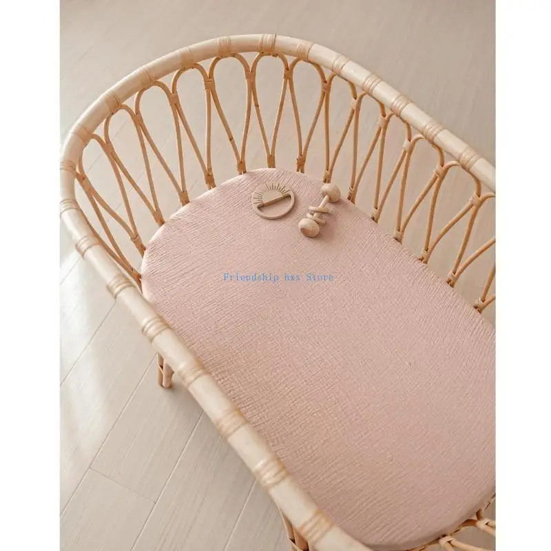 F1CB 1pc/2Pcs Bassinet Sheet for Newborns Baby Fitted Sheet Protective Sleeve Case