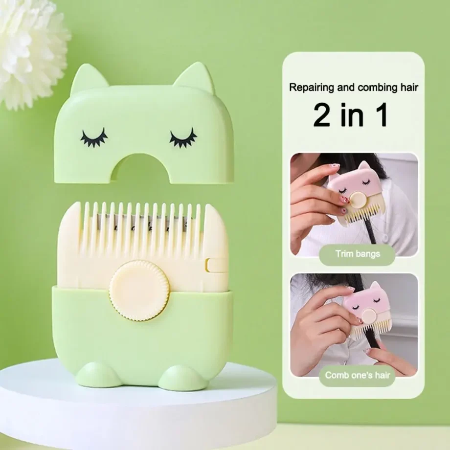 2 In 1 Baby HairCut And Hairdressing Comb Trim Bangs And Broken Hair Bangs Trimmer Manual Portable Children's Hair Clipper