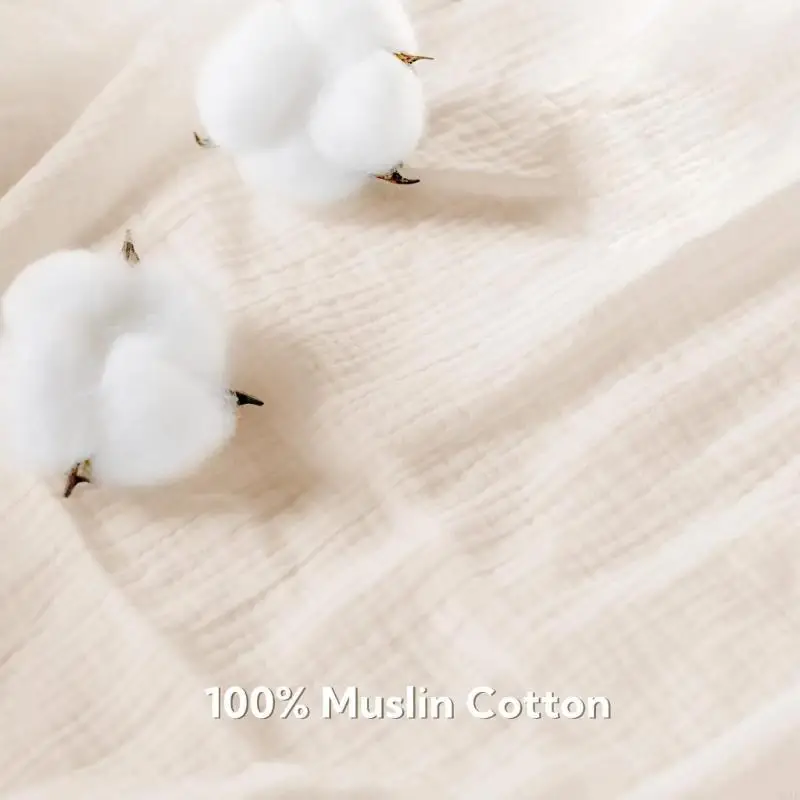 D0AF 2pcs/3pcs Cotton Crib Sheet for Baby Newborns Bed Fitted Sheet Soft and Breathable Fabric Bed Cover Easy Care