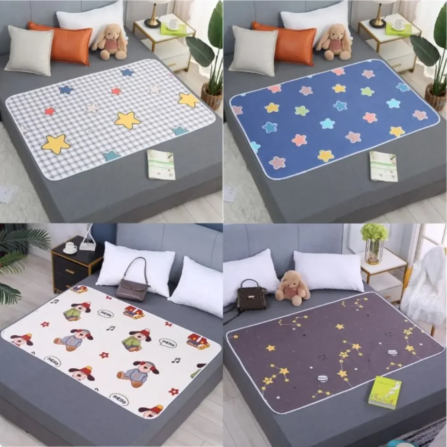 Soft Waterproof Bedding Sheet Cloth Reusable Breathable Baby Urine Mat Washable Baby Sleeping Underpads Elder