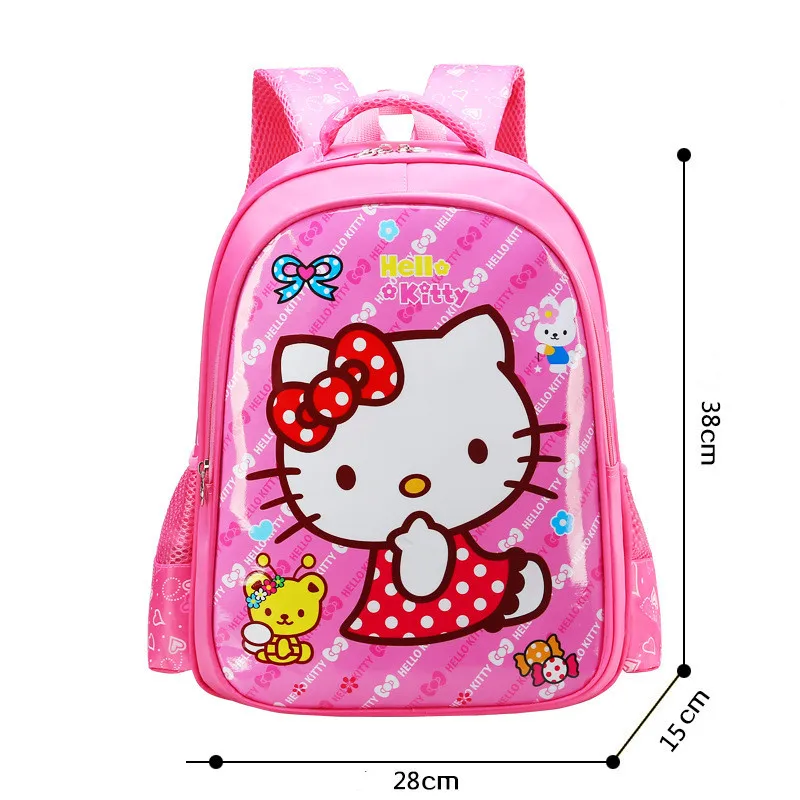 Fashion Mickey Mouse Backpack for Boys Cute Hello Kitty Children Girl School Bag Kids Backpacks