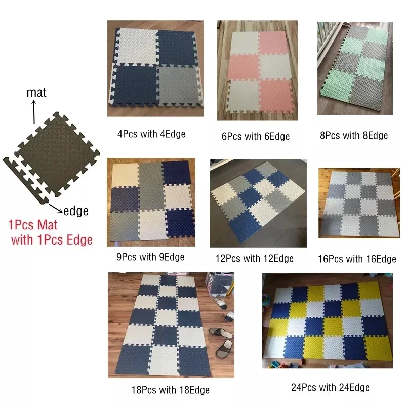 2.5cm Thick Mats for Kids Children's Foam Floor Children's Stitching Crawling Climbing Home Bedroom Living Room Tatami Play Mats