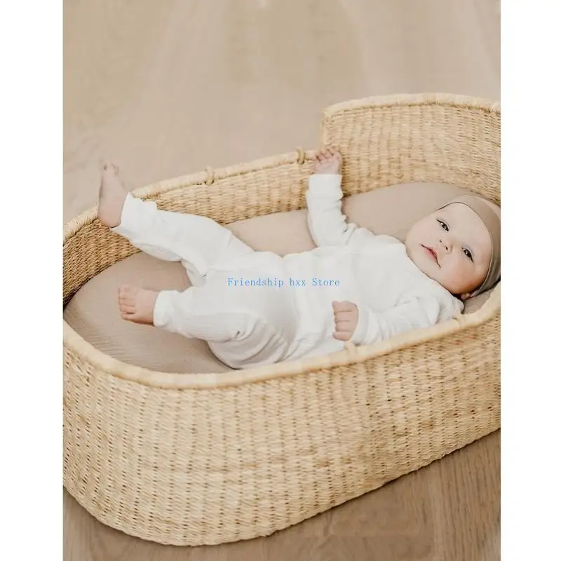 F1CB 1pc/2Pcs Bassinet Sheet for Newborns Baby Fitted Sheet Protective Sleeve Case