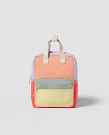 Fashion Color Match Children's Backpack Boutique Design Kids Toddler Kindergarten Schoolbag Double Shoulder Bag Boys Girls Pack