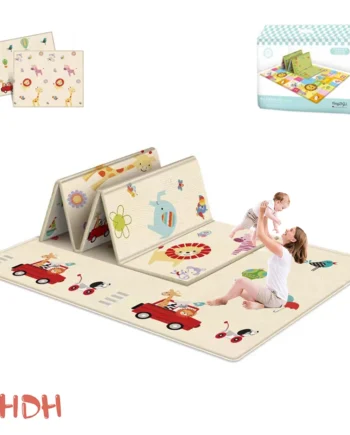 Double-sided Foldable Children Carpet Cartoon Baby Play Mat Educational Baby Activity Carpet Waterproof and Easy to Store