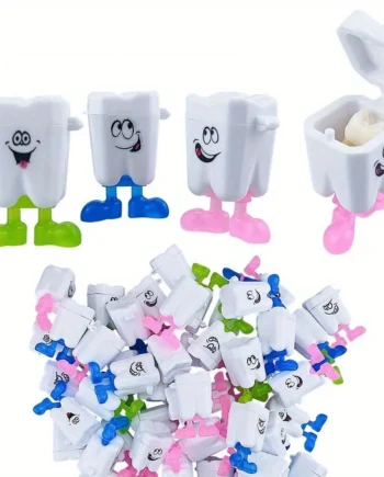 10PCS Tooth Box Cute Cartoon Teeth Organizer Plastic Milk Teeth Storage Box Save Souvenir Case First Tooth Gifts