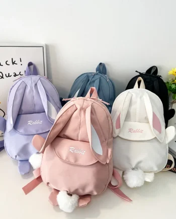 New Cartoon Cute School Bag Children's Bunny Backpack Korean Version Of The Children's Lightweight Backpack For Kindergarten