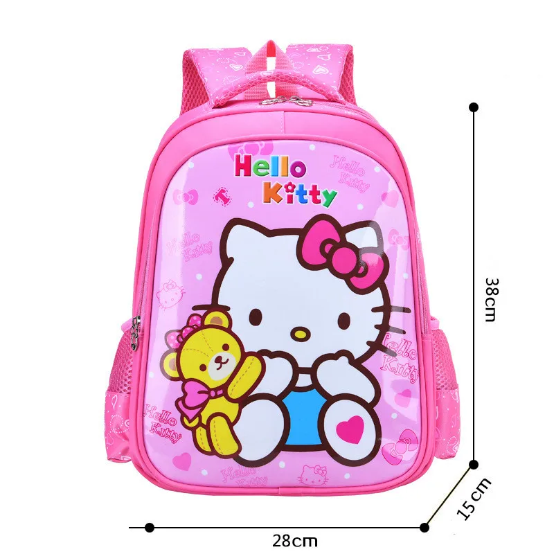 Fashion Mickey Mouse Backpack for Boys Cute Hello Kitty Children Girl School Bag Kids Backpacks