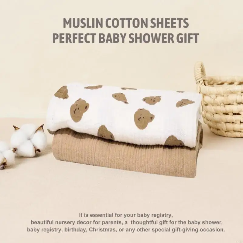 Pack of 2pcs Baby Fitted Bassinet Sheet Newborns Changing Pad Cover Comfortable