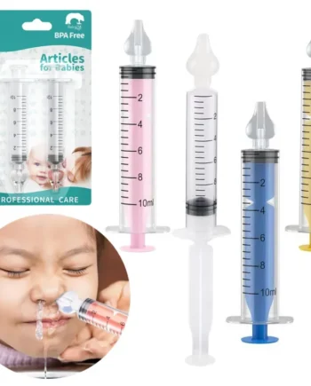 Silicone Baby Nasal Aspirator Needle Tube Baby Nose Cleaner Syringe Rhinitis Nasal Washer Irrigator Nose Washing for Children