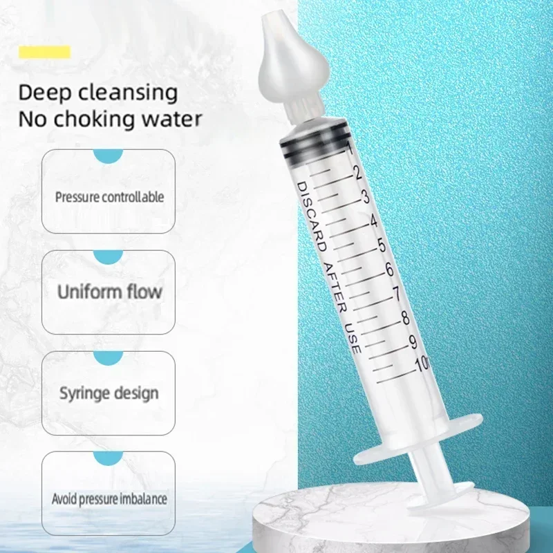 1/2Pcs Needle Tube Baby Nasal Aspirator Syringe Baby Nose Cleaner Rhinitis Nasal Washer Irrigator Baby Nose Washing for Children