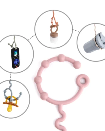 1PCS New Coming Food Grade Silicone Baby Bottle Chain Anti-Lost Chain Silicone Pacifier Clip Chain