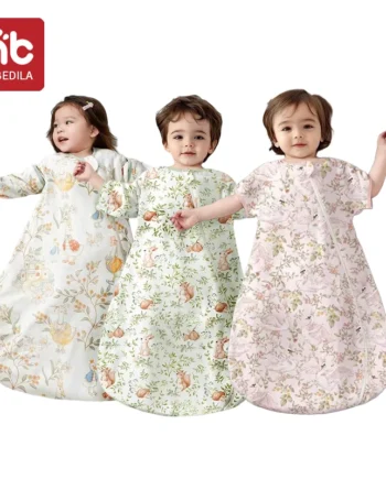 AIBEDILA Baby Sleeping Bag for Babies New Born Baby Items Newborn Detachable Silk Leg Wraps Spring Summer Bags Children Kids