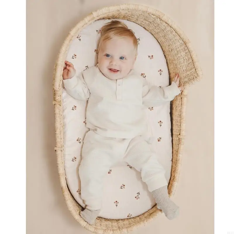 Newborns Bassinet Sheet for Infant Baby Fitted Sheet Protective Sleeve 1pc/2Pcs