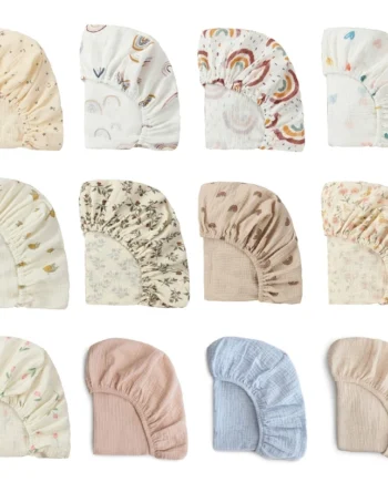 Fitted Bassinet Sheet Printed Fitted Sheet for Cradles Basket Pad Fitted Sheets