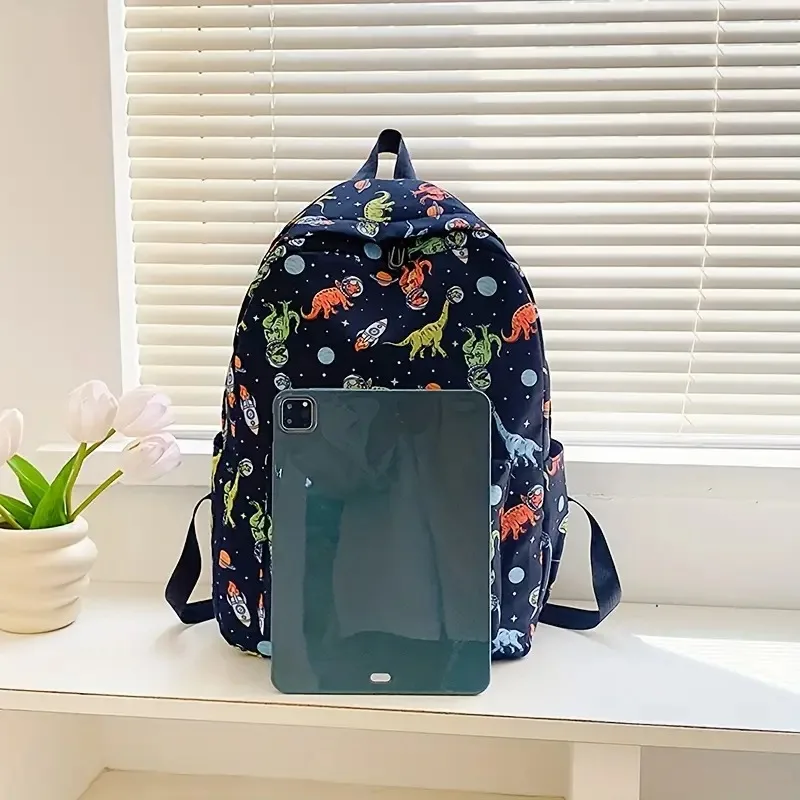 3PCS Dinosaur Backpack Set with Lunch Box Pencil Case Woman Dino School Bag Cute Bookbag Set for Kids Girls Boys Adults College