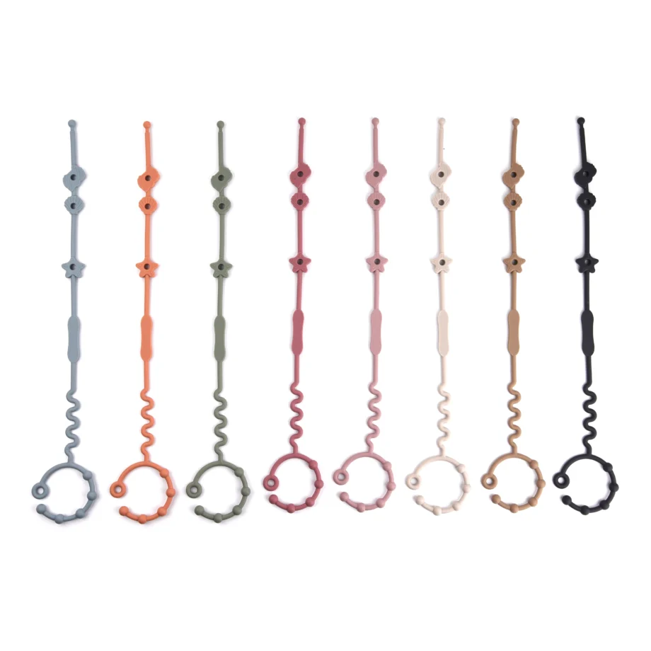 1PCS New Coming Food Grade Silicone Baby Bottle Chain Anti-Lost Chain Silicone Pacifier Clip Chain