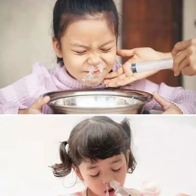 1/2PCS/Set Infant Nasal Aspirator Suction Snot Nose Cleaning Tool Needle Tube Nasal Aspirator Baby Care Nasal Aspirator Cleaner