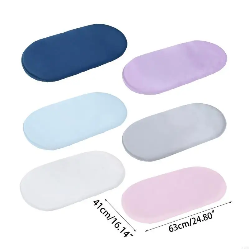 Baby Bassinet Fitted Sheet Crib Bed Cover Cradle Satin Sheet Nursery Room Supply