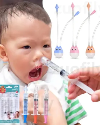 1/2PCS/Set Infant Nasal Aspirator Suction Snot Nose Cleaning Tool Needle Tube Nasal Aspirator Baby Care Nasal Aspirator Cleaner